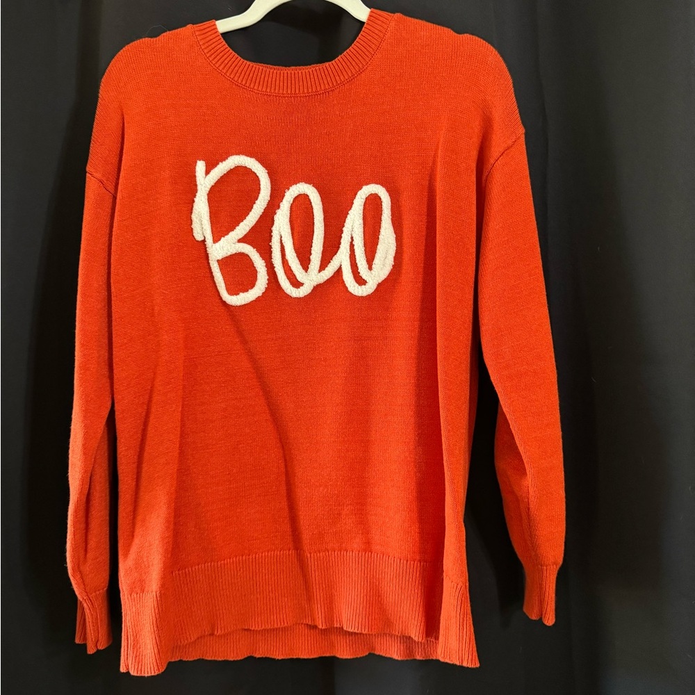 Orange Boo Women's Sweater - Picture 2 of 3